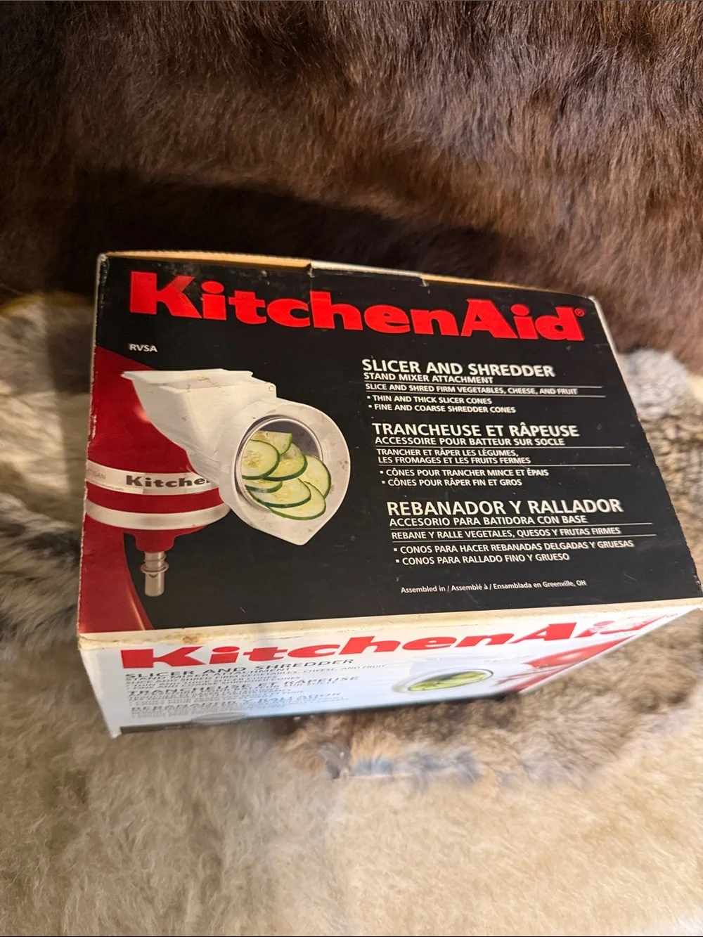 KitchenAid White and silver Slicer & Shredder Stand Mixer Attachment (BK3)